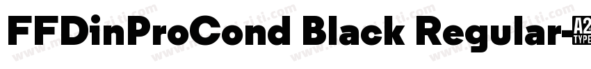 FFDinProCond Black Regular字体转换